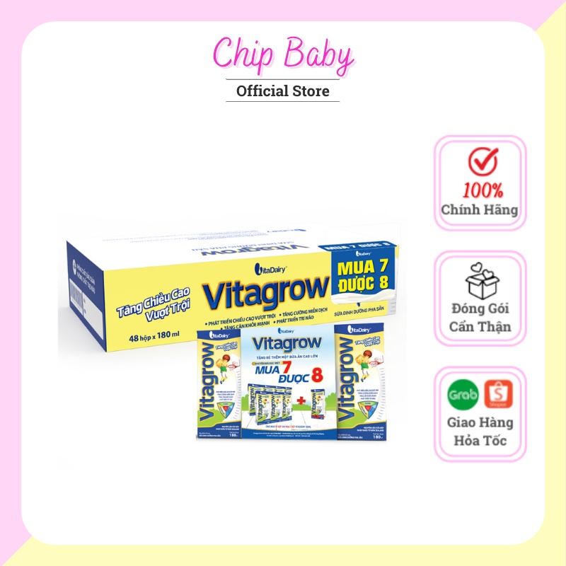 ( 1 thùng = 48 hộp) Sữa dinh dưỡng pha sẵn Vitagrow