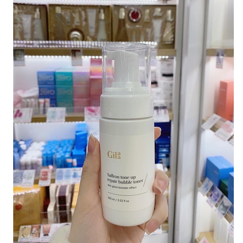 TONER BONG BÓNG - GILAA SAFFRON TONE UP REPAIR BUBBLE TONER