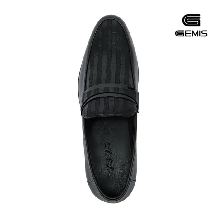 Giày lười nam da bò cao cấp chính hãng tăng chiều cao 3cm GEMIS - GN00145
