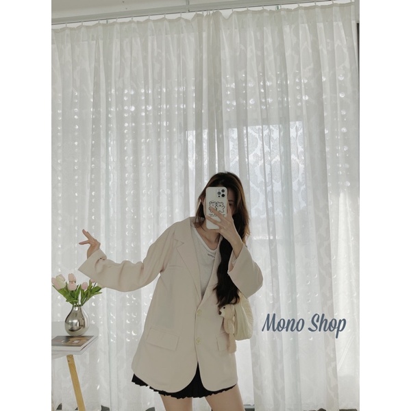 Áo khoác vest túi nắp ba màu, áo vest hai nút dáng đứng ( Ảnh thật/ sẵn)