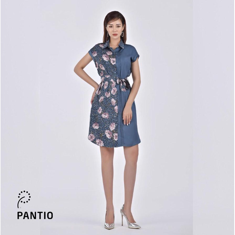 FDC32986 - ĐẦM CÔNG SỞ ngắn tay hoạ tiết - PANTIO