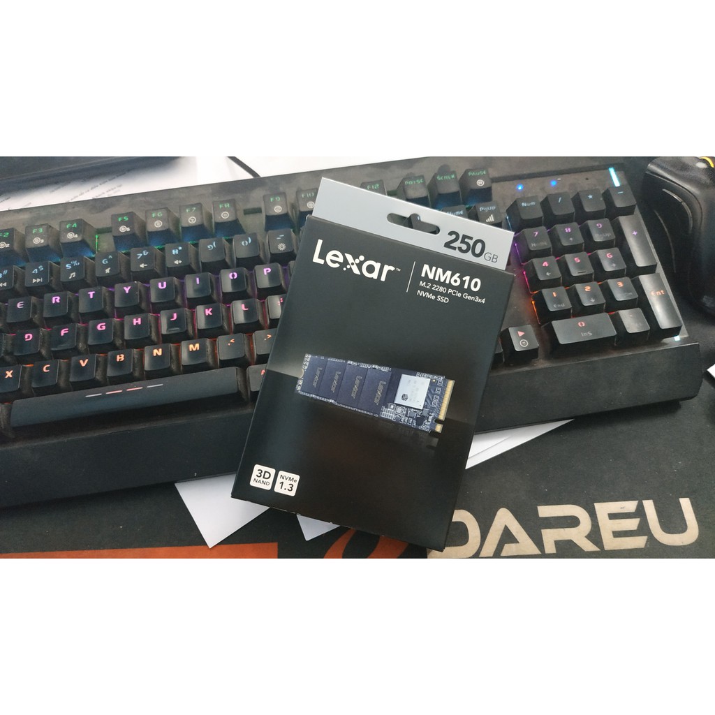 Ổ Cứng SSD Lexar NM610-250GB 250GB M.2 2280 NVMe - New - Full Box - Chính Hãng Mai Hoàng - BH 36 Tháng