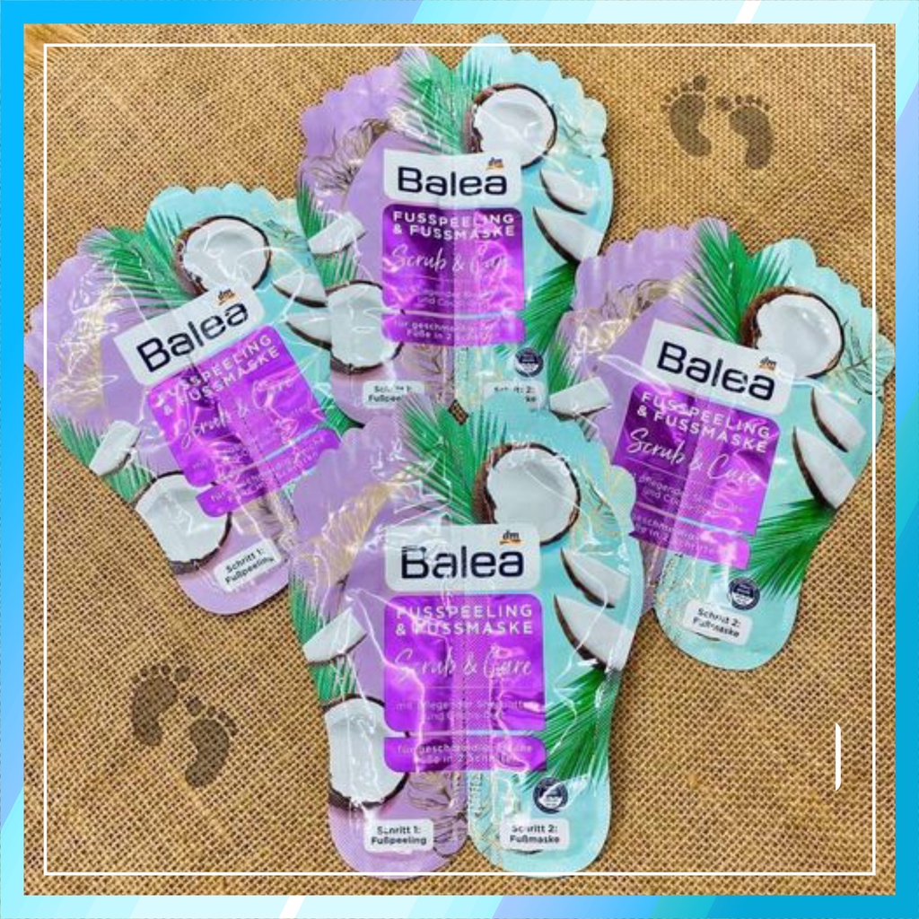 SET TẨY DA CHẾT + MẶT NẠ CHÂN BALEA SCRUBS & CARE