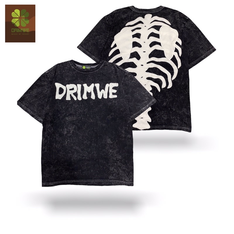 Áo thun chính hãng DRIM Heath unisex nam nữ họa tiết vá thủ công