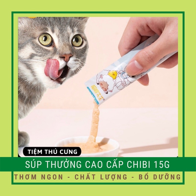 Súp Thưởng Pet Snack Hình Mèo 15gr  - Súp Thưởng Cho Mèo Gồm 3 Vị | Thơm Ngon Bổ Dưỡngh