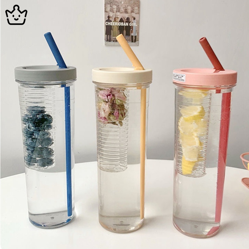 Bình Nước Nhựa JP6 Có Ngăn Lọc Khô Và Ướt Riêng Biệt Tiện Dụng Cho Học Sinh