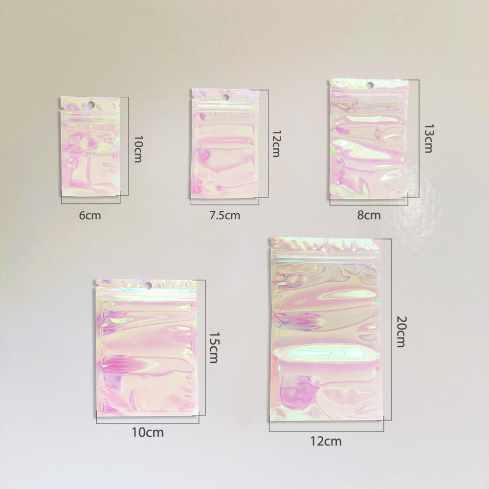 Xấp 10, 20 Túi zip Magic trong suốt- đổi màu xanh hồng theo nền tối/ nền sáng