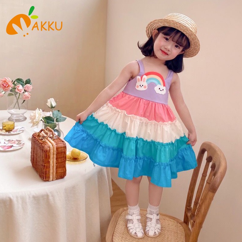 Trẻ Em Ăn Mặc Bé Gái Thời Trang Thỏ Cầu Vồng Hoạt Hình