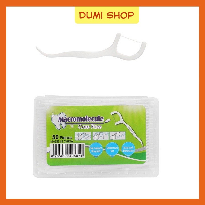 Hộp 50 tăm nha khoa - tăm xỉa răng dùng 1 lần Dumi Shop