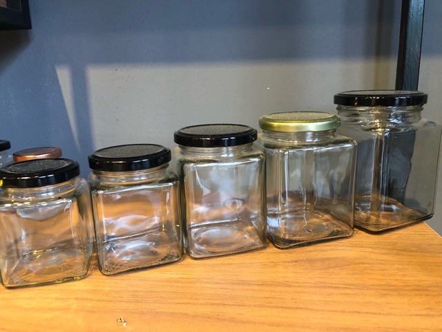 Hũ thuỷ tinh Vuông 500ML