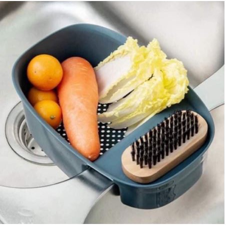 Khay Lọc Rác Gác Bồn - Giỏ nhựa đa năng đựng đồ treo bồn rửa bát, phễu lọc rác bồn rửa đa năng