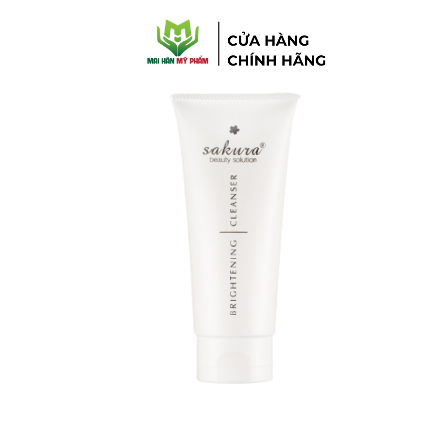 Sữa rửa mặt trắng da Sakura Brightening Cleanser 100ml - Mỹ Phẩm Mai Hân