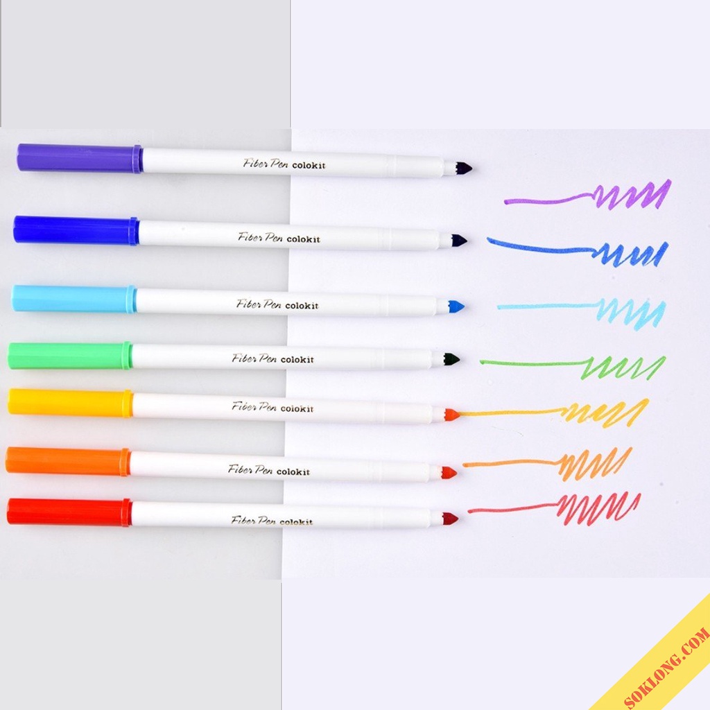 Bút Fiber Pen Thiên Long Colokit 36/20 màu bút viết Calligraphy, Hán Tự, brush lettering, tô màu