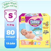 [Thêm miếng] Tã dán Bobby XS72/ S56/ S80