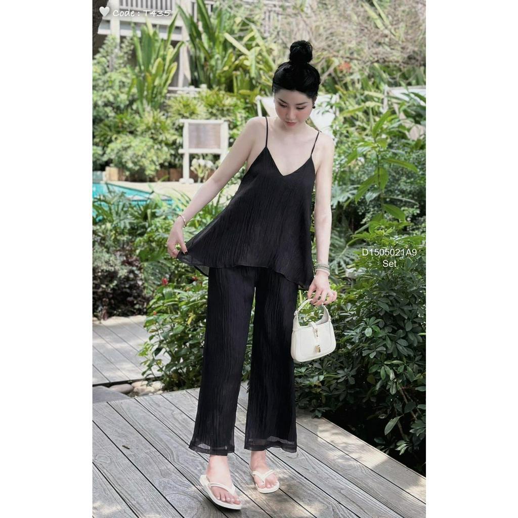 SET TƠ 2 LỚP ÁO 2 DÂY + QUẦN SUÔNG