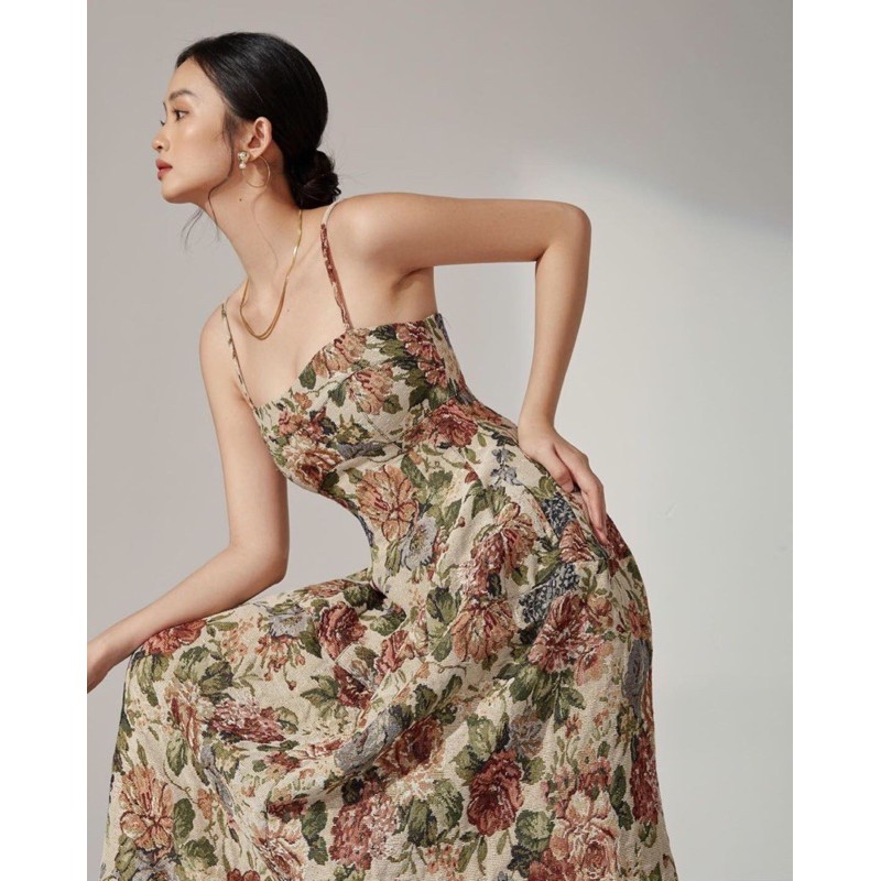 Vải bố hoa vải thô hoa 95k/m