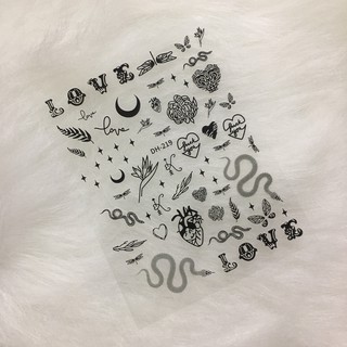 Sticker dán móng hình Rắn