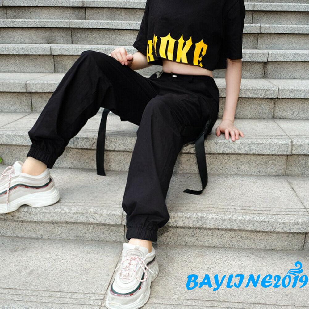 [Mã FAGREEN55 giảm 10% tối đa 30K đơn 99K] Quần dài nữ lưng cao phong cách thời trang hiphop chất lượng cao | BigBuy360 - bigbuy360.vn