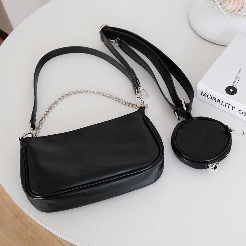 Túi xách nữ đeo vai đeo chéo cá tính năng động tặng kèm túi nhỏ cực hot Capucha T75