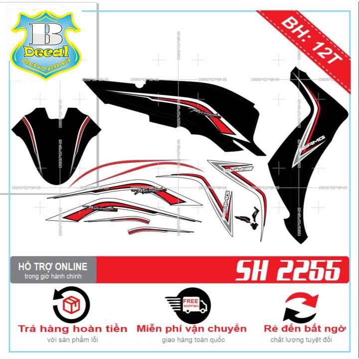 ( Quí khách vui lòng mang ra tiệm cho thợ dán ) Tem SH 2029 AMG DÁN XE ĐEN [Bi Decal]