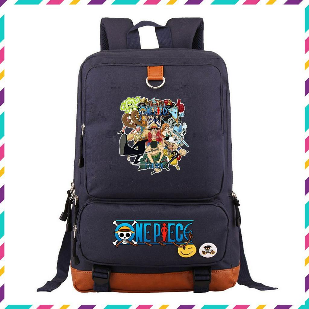 Balo đi học, balo học sinh in hoạ tiết one piece, balo one piece cho học sinh 928-976