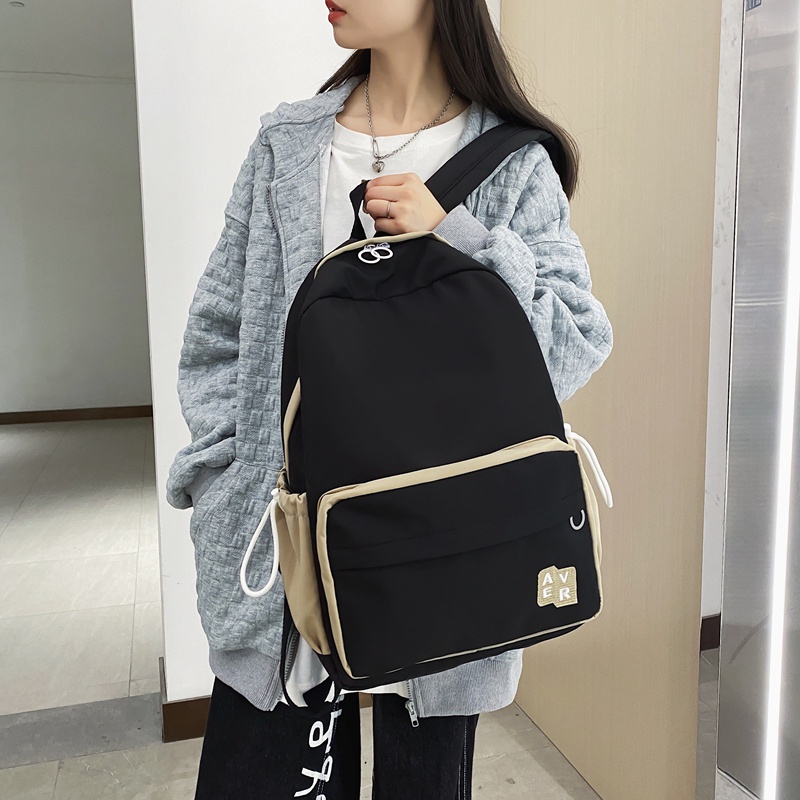 Ba lô đi học Prettyzys sức chứa lớn phong cách Hàn Quốc cho nữ 14 inch 2021