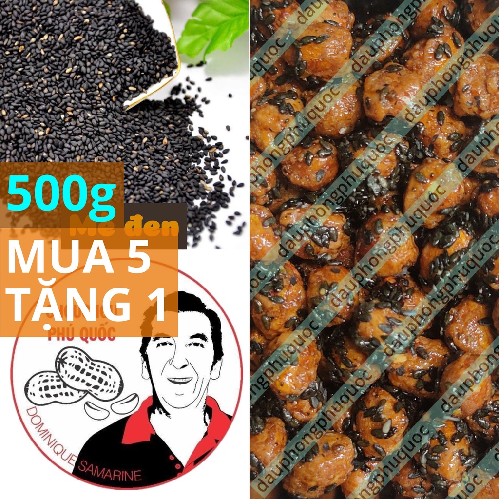 Đậu phộng mè đen CHOUCHOU PHÚ QUỐC ÔNG TÂY - hũ 500g