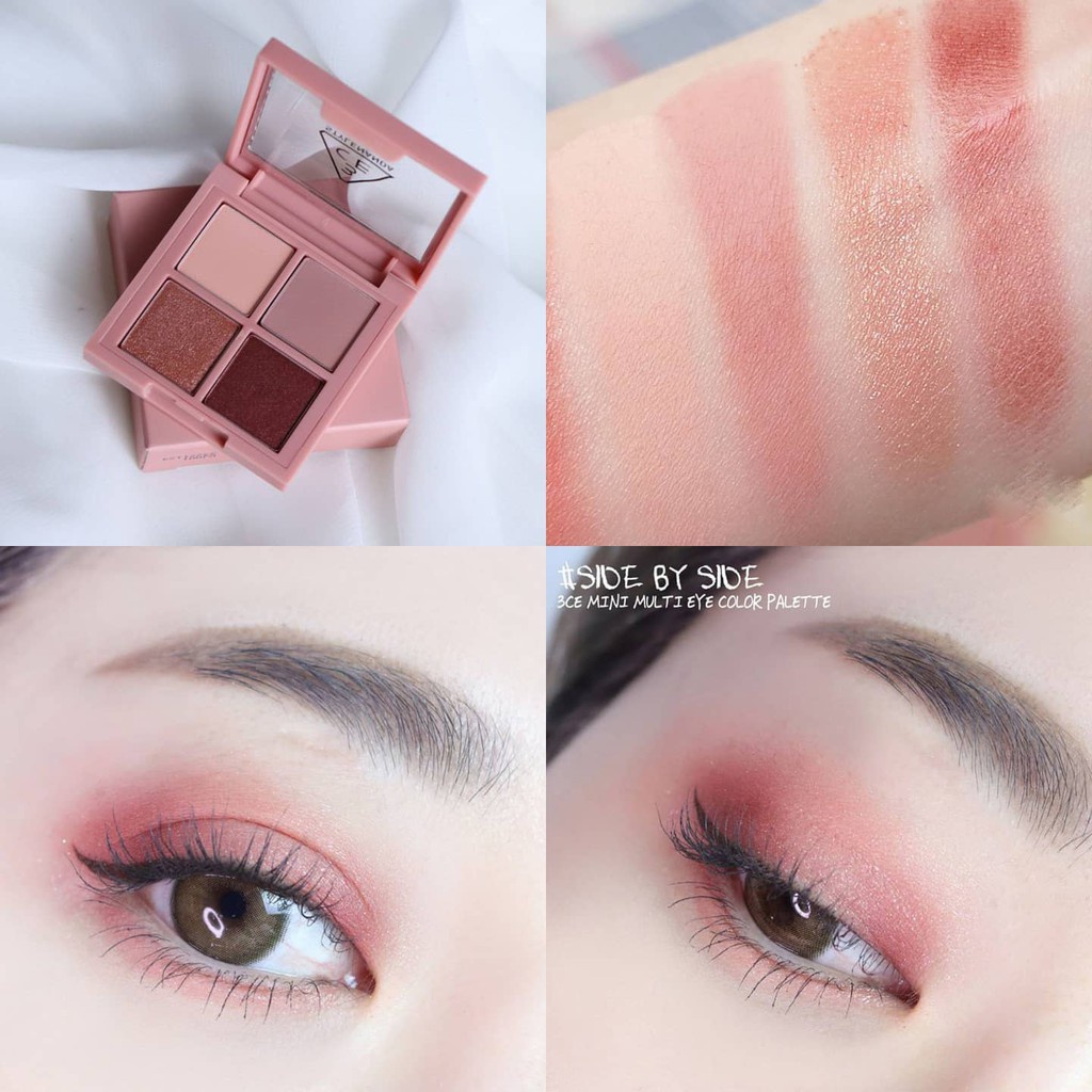 Bảng phấn mắt nhiều màu 3CE Mini Multi Eye Color Palette 4 ô nhiều màu sắc 3.2g