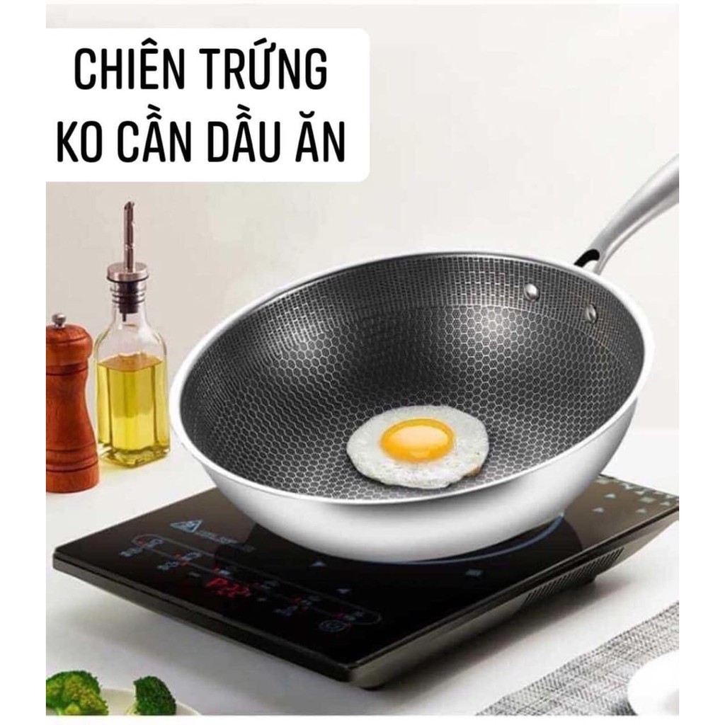 [DÙNG ĐƯỢC MỌI LOẠI BẾP]CHẢO CHỐNG DÍNH SÂU LÒNG Size 32cm TRÁNG MEN CERAMIC