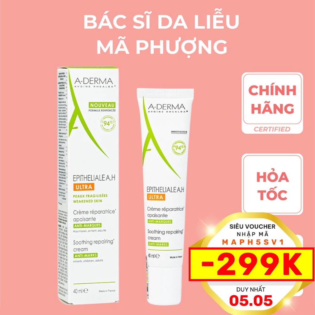 Kem phục hồi da ngừa sẹo Epitheliale A.H DUO Cream Aderma