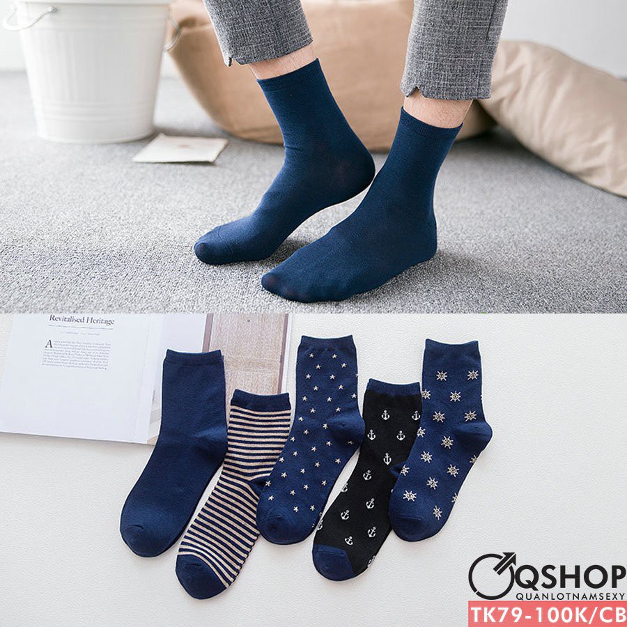 Combo 5 đôi vớ, tất cổ cao