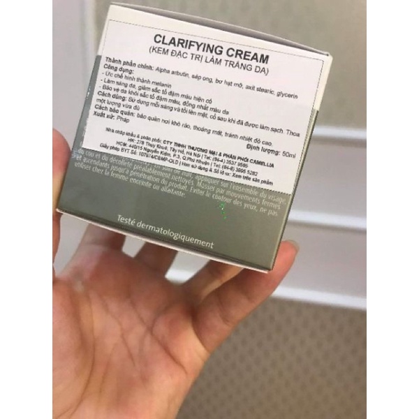 Kem dưỡng trắng da dòng chuyên biệt Soskin clarifying cream
