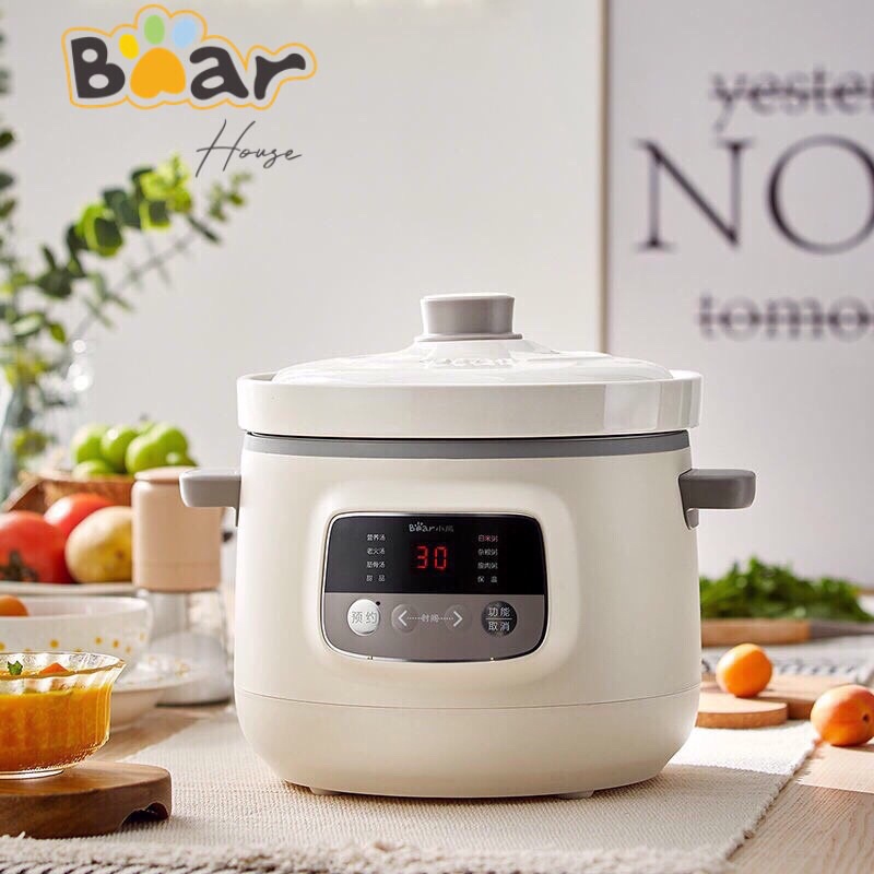 NỒI HẦM ĐA NĂNG BEAR 3L CHÍNH HÃNG D30E2