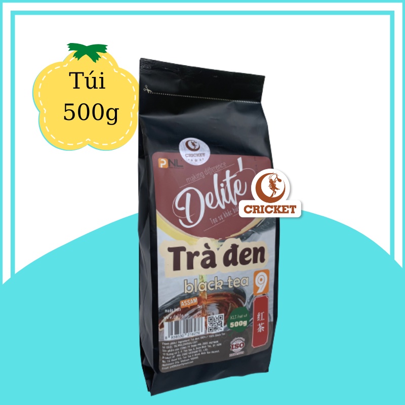 Trà đen số 9 cao cấp Delite Túi 500g - Nguyên liệu pha trà sữa truyền thống thơm ngon chuẩn vị