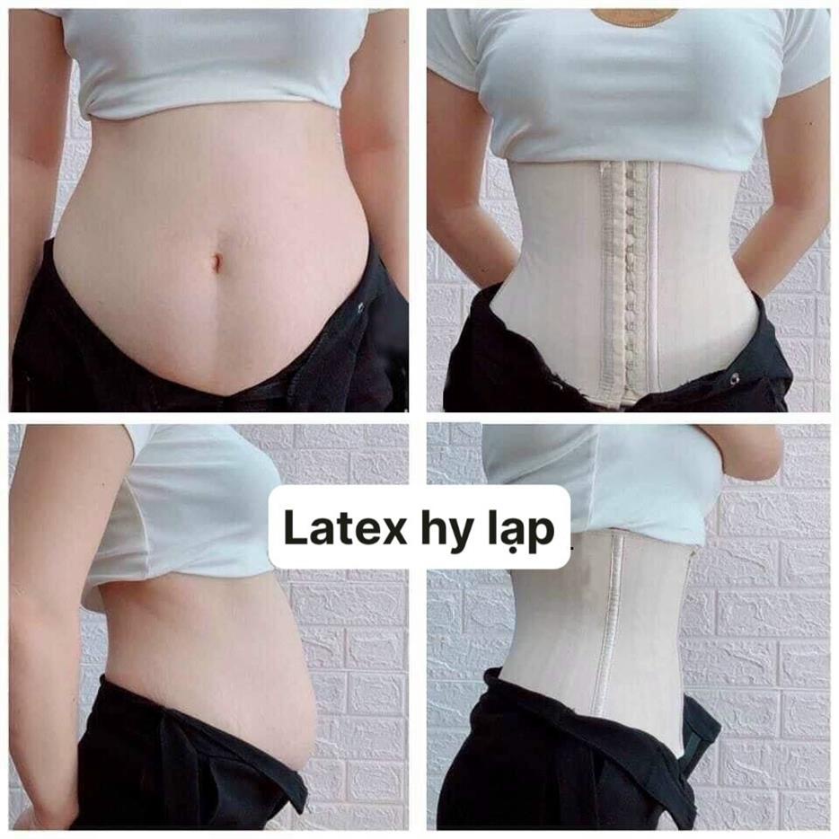 Gen đai latex 9 xương thông hơi thế hệ mới siết eo giảm mỡ [MEOW Corset]