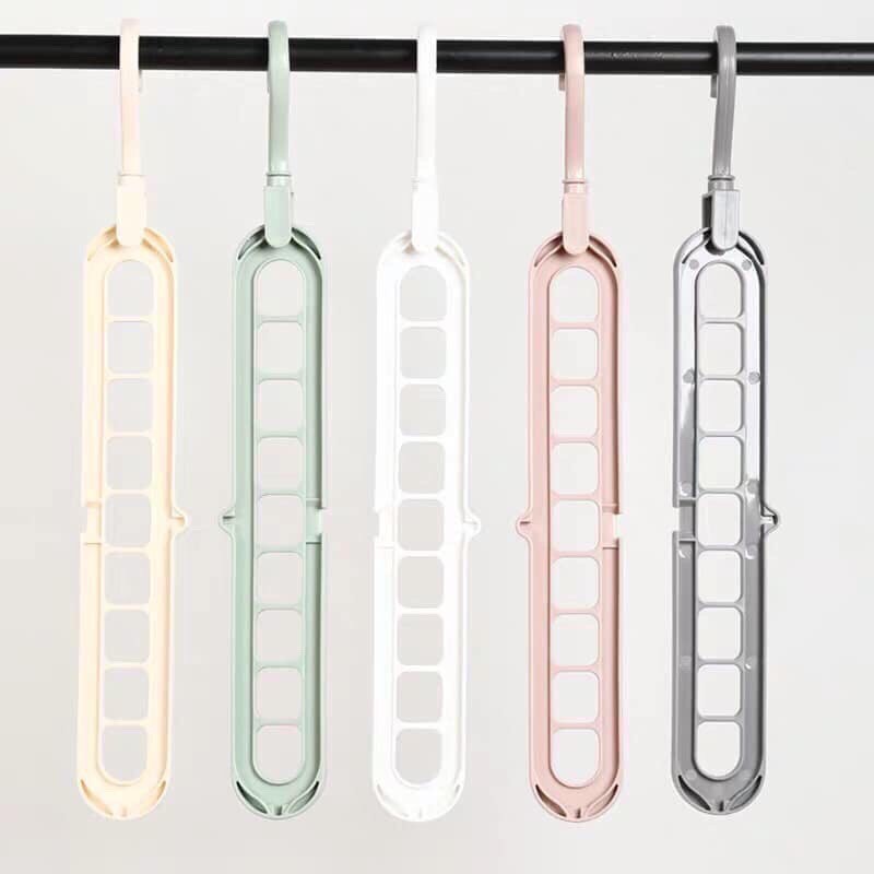 [Combo 2] Móc Treo Quần Áo, Móc Treo Phơi Đồ 9 Lỗ Thông Minh Hai Chiều Ngang Dọc 2341 Korea Store 88