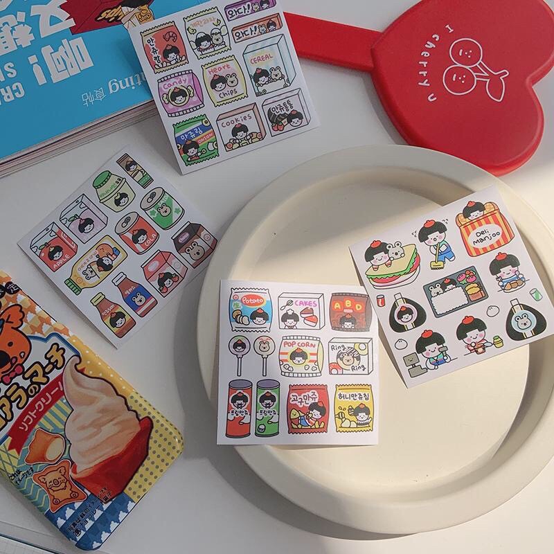 Sticker Cô Bé Bánh Kẹo |bee.decor|*mô tả*