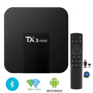 TX3 mini 2022 có điều khiển giọng nói tiếng việt hỗ trợ cử chỉ 2G Ram 16G Rom cài sẵn các ứng dụng truyền hình cáp
