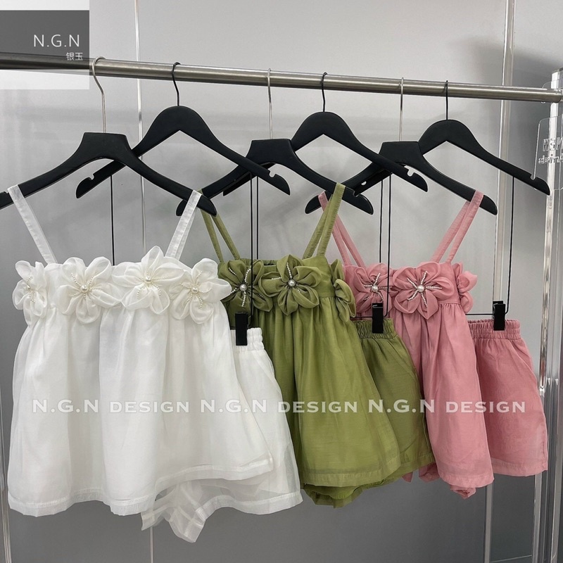 Sét áo hai dây nơ lưng