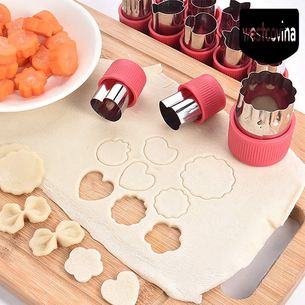 [Hot]☀ Bộ 12 Khuôn Cắt Bánh Hình Bông Hoa