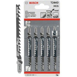 Bộ 5 lưỡi cưa lọng gỗ t244d bosch - 2608630058