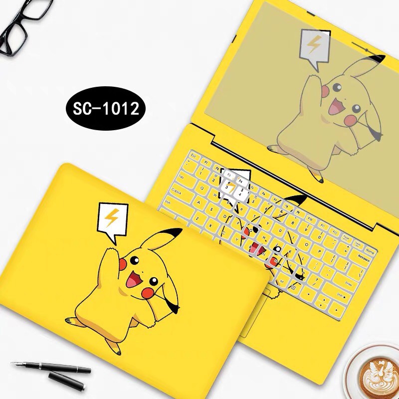 [PIKACHU] Skin Laptop - Dán Máy Tính Đủ Các Dòng Hoạt Hình. (Có in theo yêu cầu)