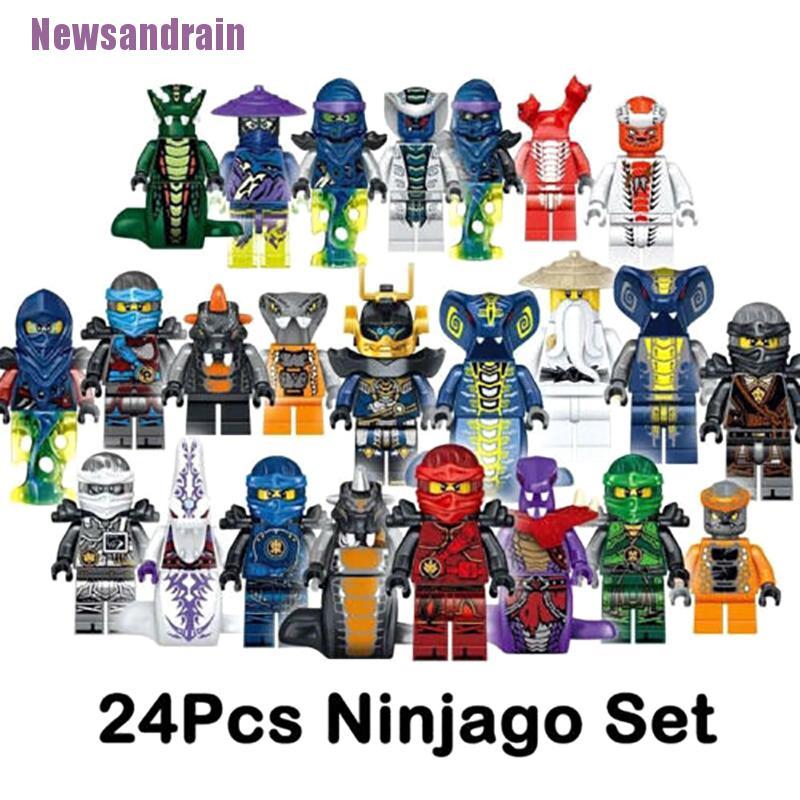 Set 24 Mô Hình Nhân Vật Ninjago Mini Trang Trí