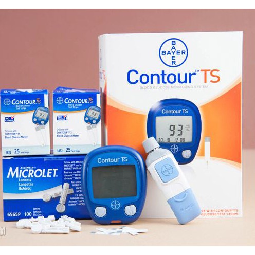 Máy đo đường huyết ConTour TS - ( tặng 25 test và 25 kim chích máu )