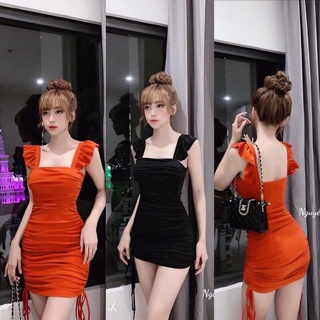 Đầm body rút dây cánh tiên