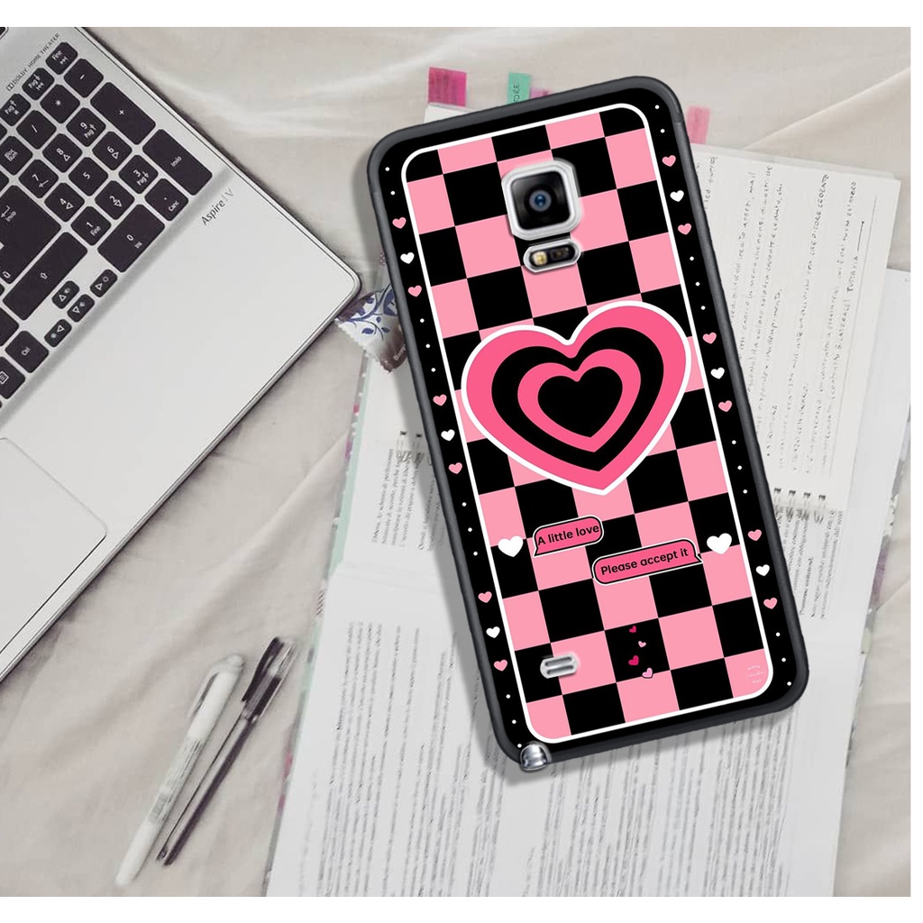 Ốp Lưng Samsung NOTE 3 - NOTE 4 - NOTE 5 - NOTE 7 - NOTE FE  , In Hình &quot;Black Heart&quot; Phong Cách Đẹp.