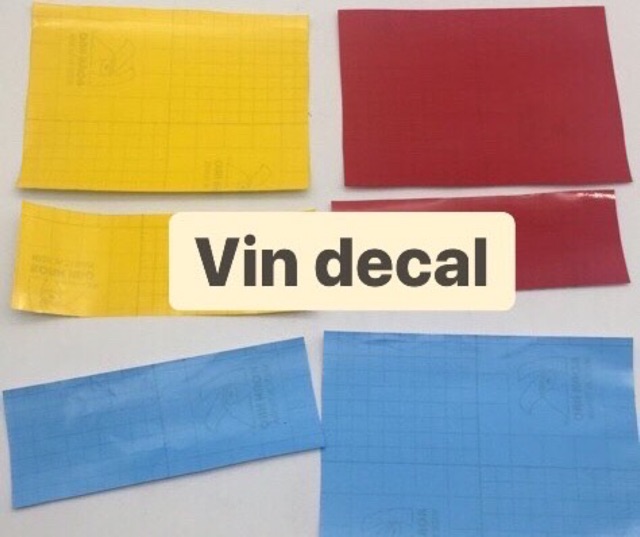 1 miếng decal vàng dán nữa bảng số xe honda