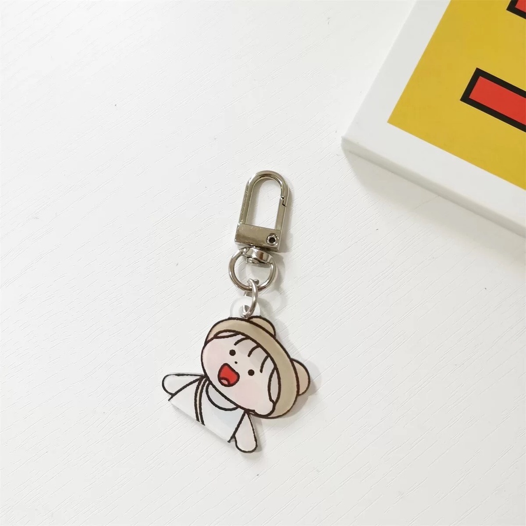 Móc Khóa KeyChain Cài Airpods,Chìa Khoá Hình Bé Gái Phụ Kiện Cute