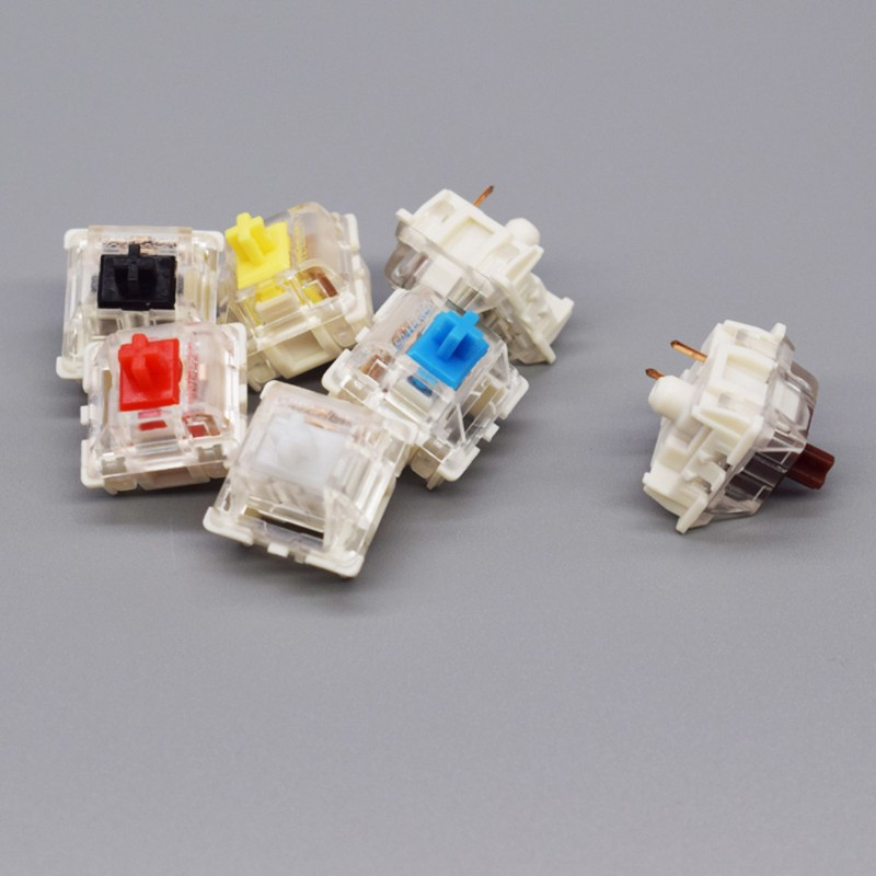 ✿ Gateron 3Pin Switches black red brown blue clear green yellow SMD LED Gateron Switch for Mechanical Keyboard fit MX GK61