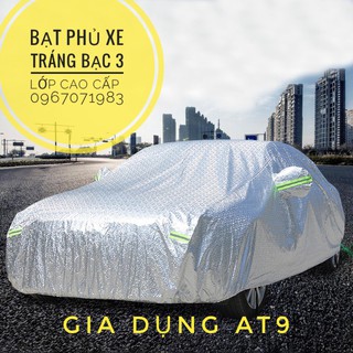 Bạt phủ xe tráng bạc cao cấp 3 lớp